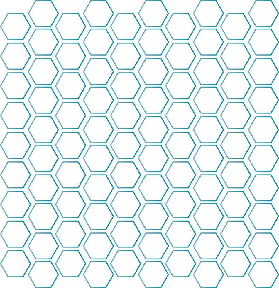 Abstract hexagon white background, blue light and shadow vector