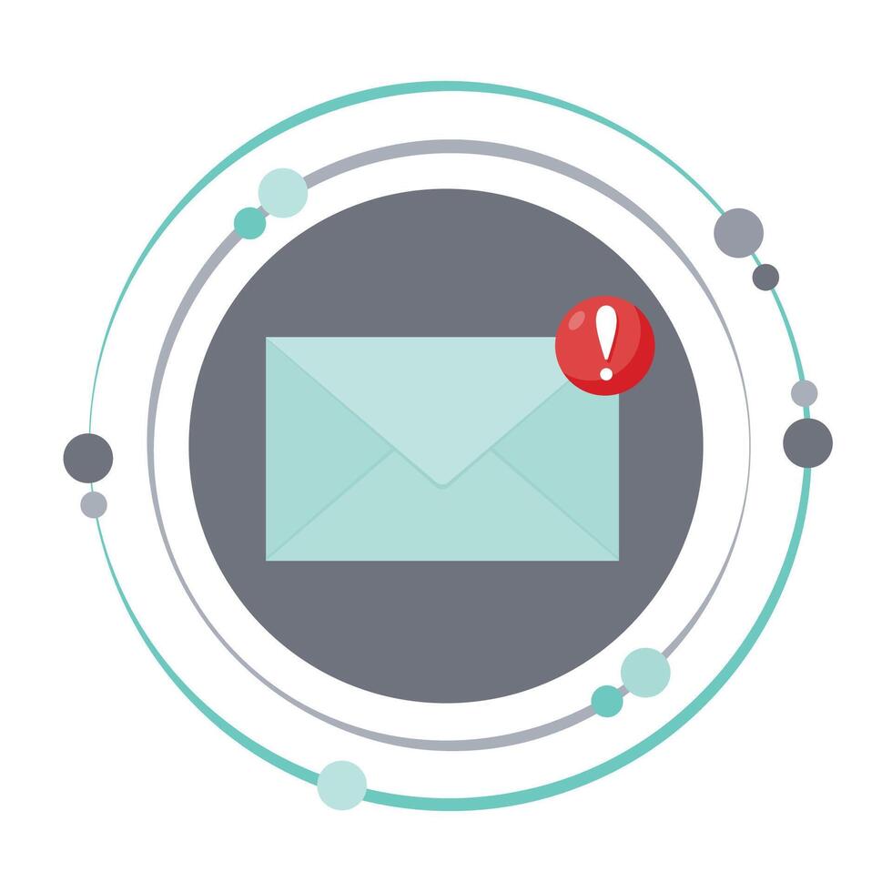 Envelope icon urgent email isolated design illustration vector