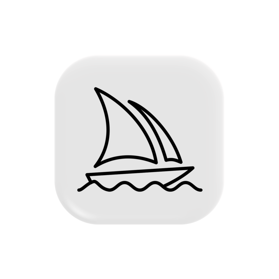 Midjourney white icon on transparent background png