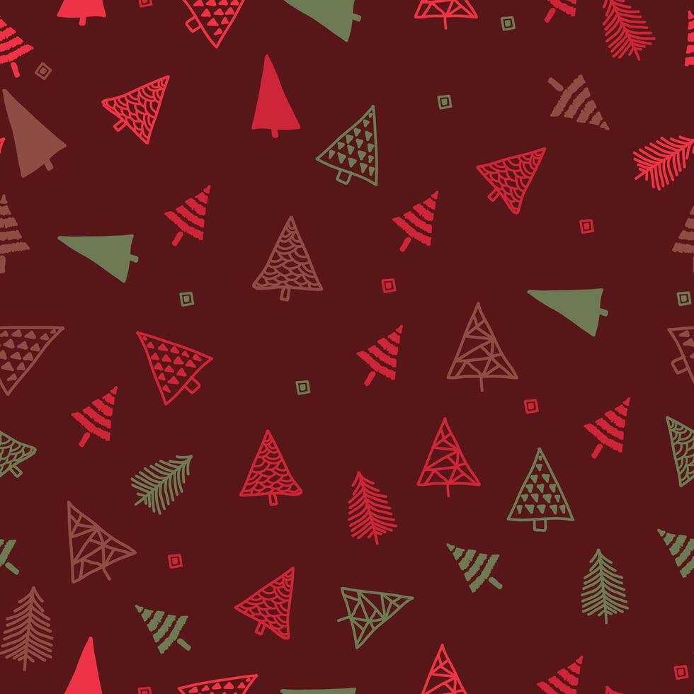 Merry Christmas background, Christmas trees. New Year's background. vector