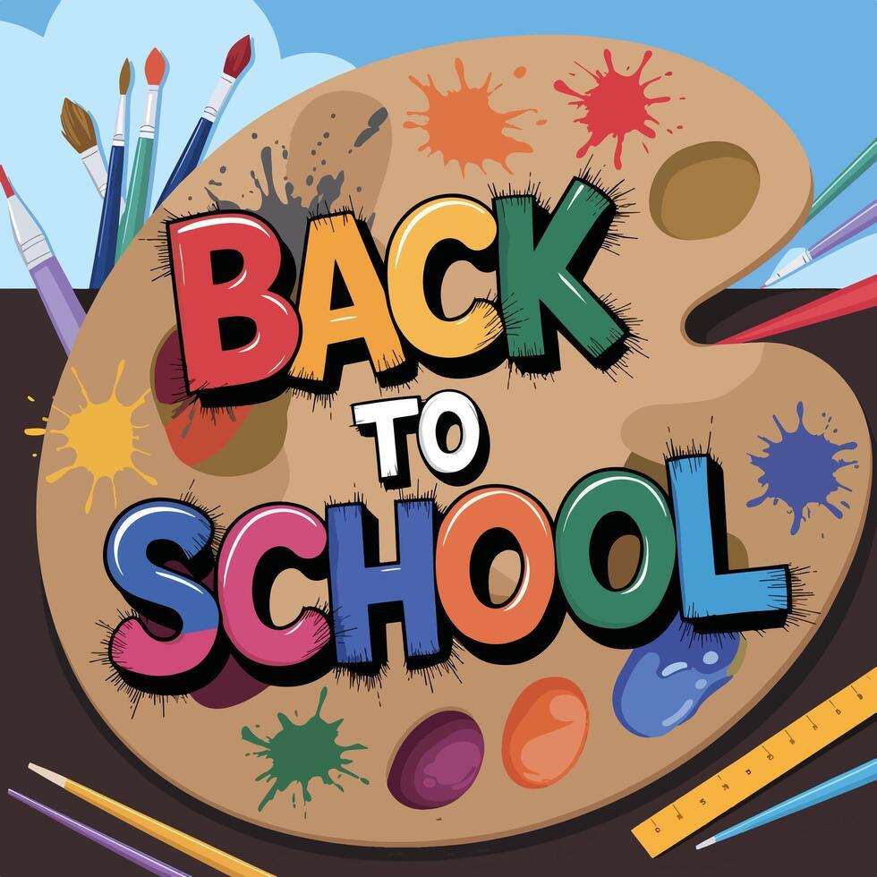 Back to School Vibes vector