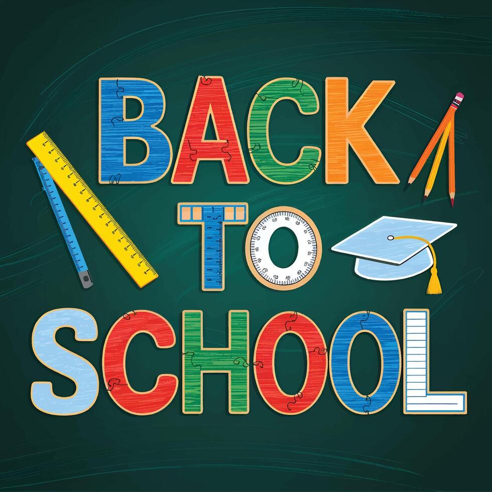 Ready, Set, School vector