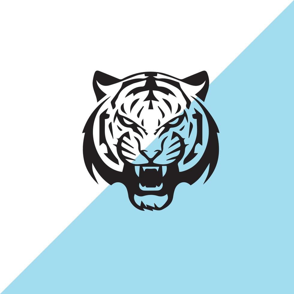 Tiger Face silhouette vector