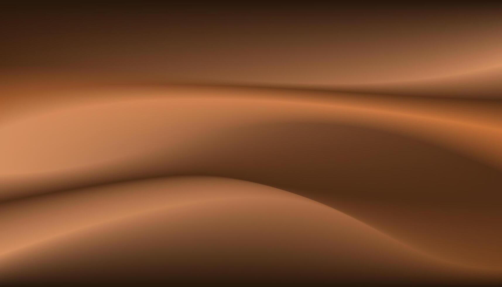Abstract luxury fabric curved style brown gradient texture. Modern motion atmosphere illustration vector