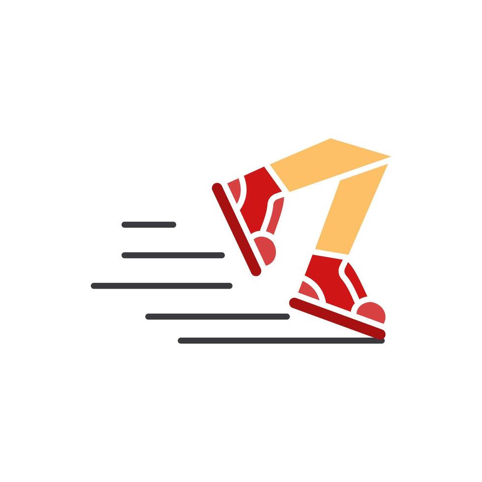 running icon,running shoes, icon illustration editable design. Perfect for web and app interfaces, infographics, etc. vector