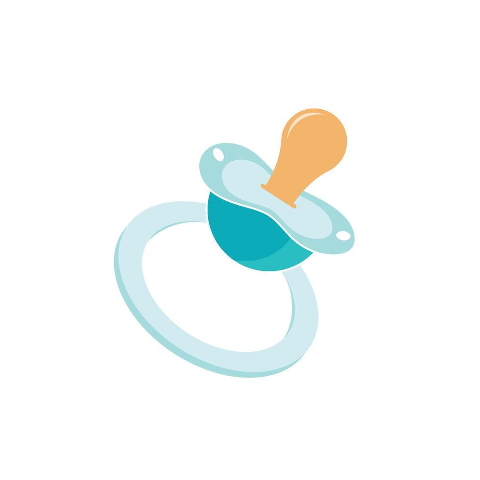 Baby pacifier icon vector