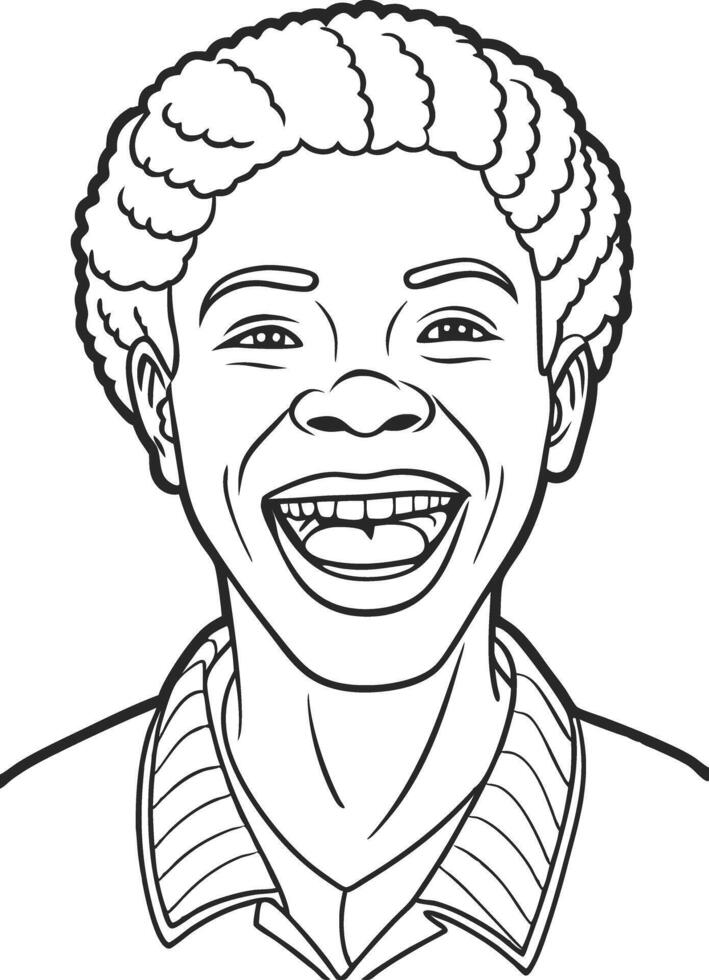 Black People with Radiant Smiles vector