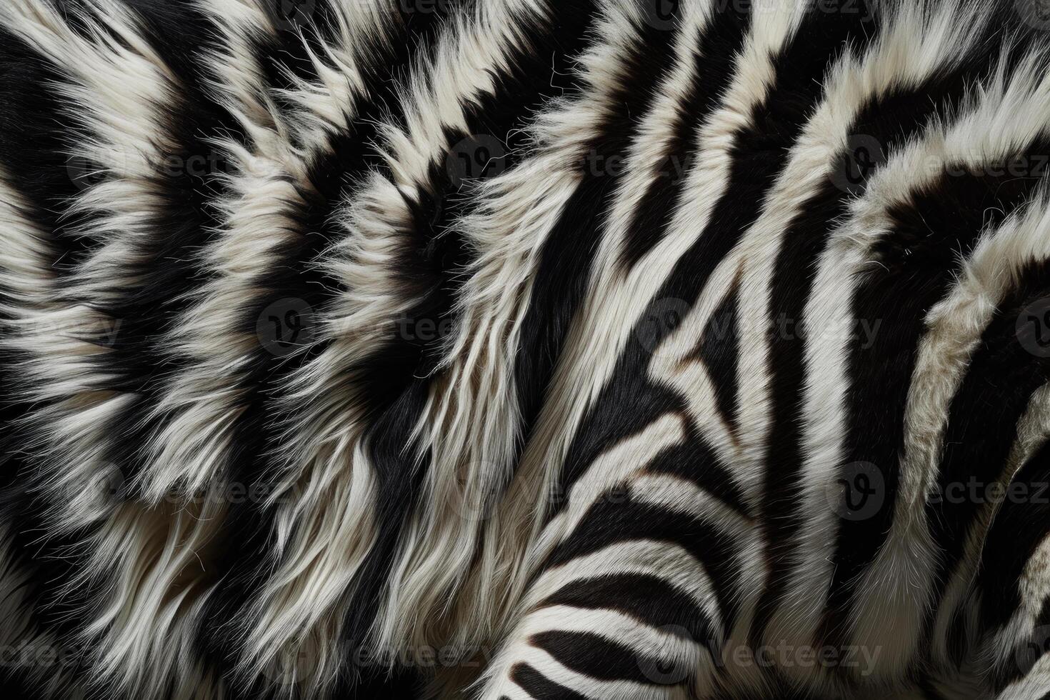 Close-up texture of zebra fur patterns photo