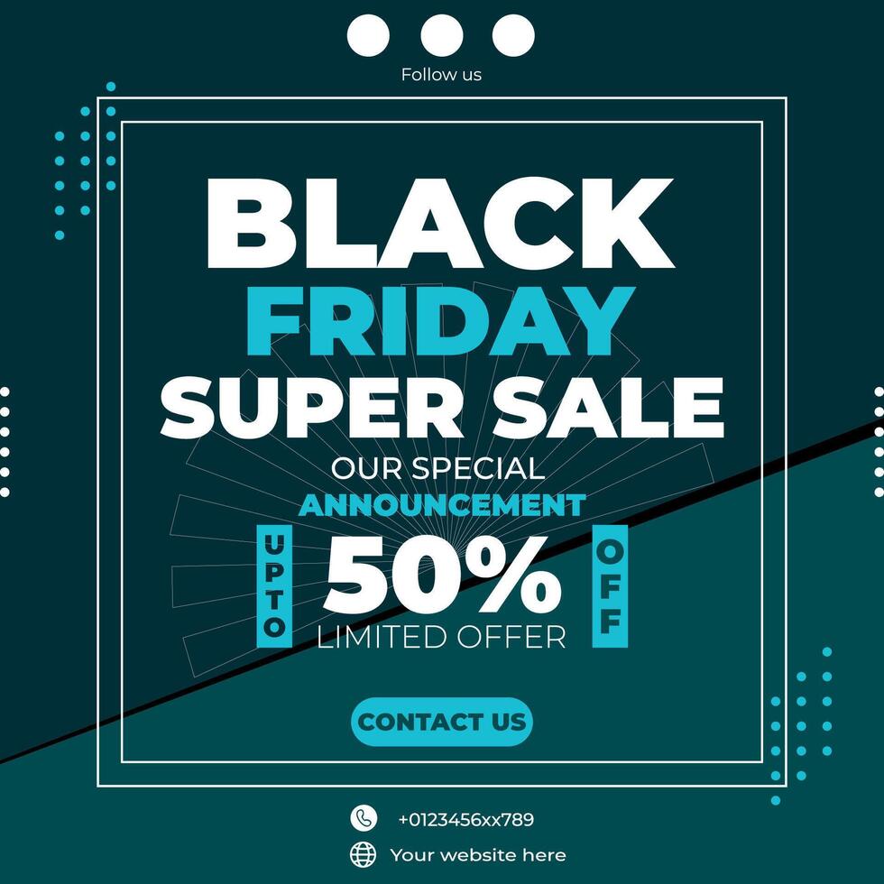 Black friday template vector