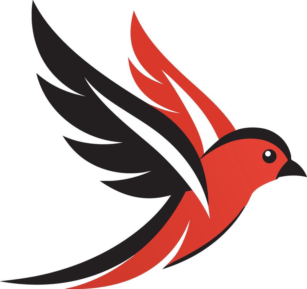 Set of black bird silhouettes. elements for design. vector