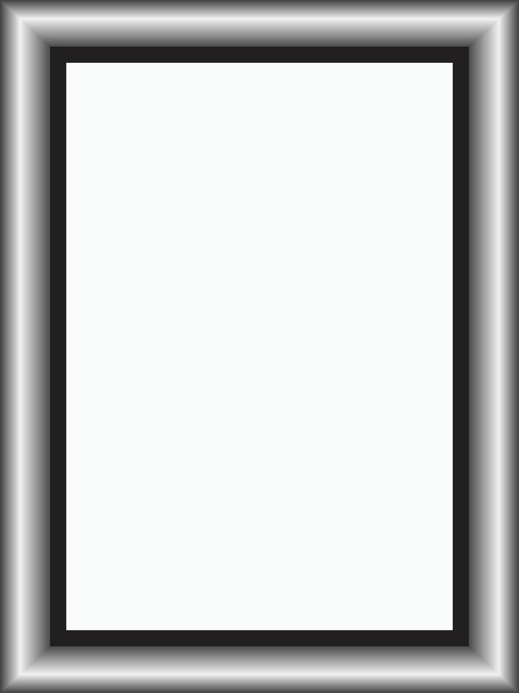 Photo frame. isolated picture frame mockup on transparent background. Stock . vector