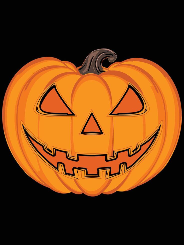 Happy Halloween pumpkin, Jack-o-lantern vector