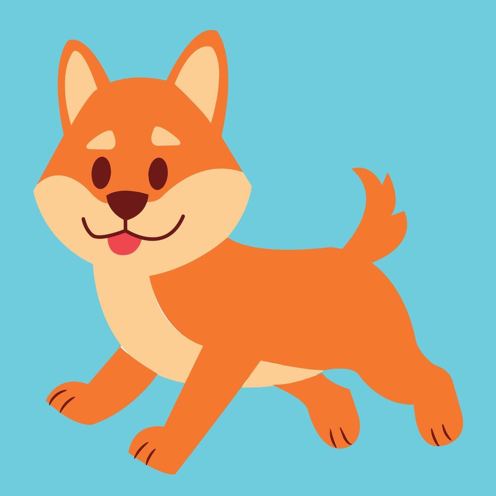 Shiba Dog illustration Artwork vector