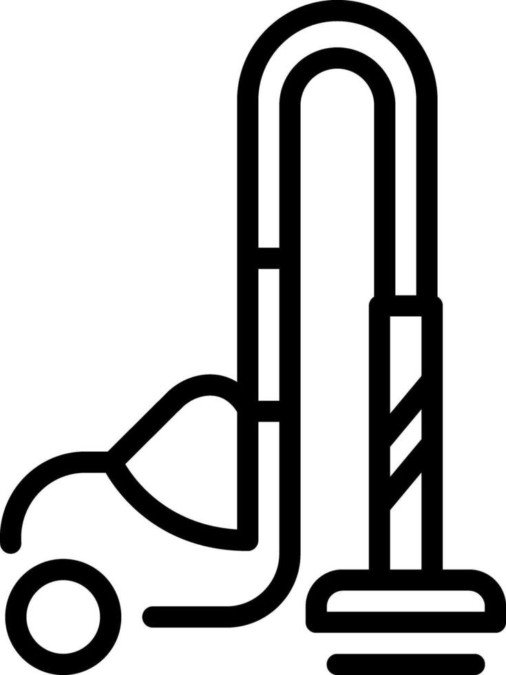 Black line icon for vacuum cleaner vector