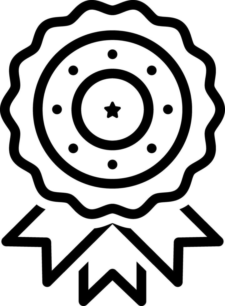 Black line icon for quality vector