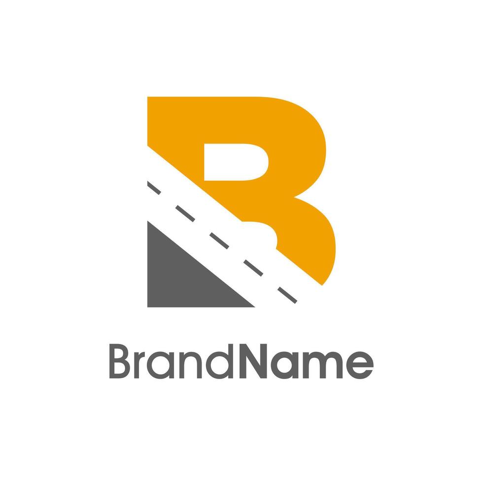 Simple Initial B Way Logo vector