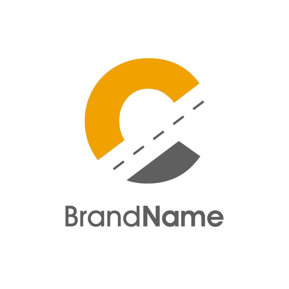 Simple Initial C Way Logo vector