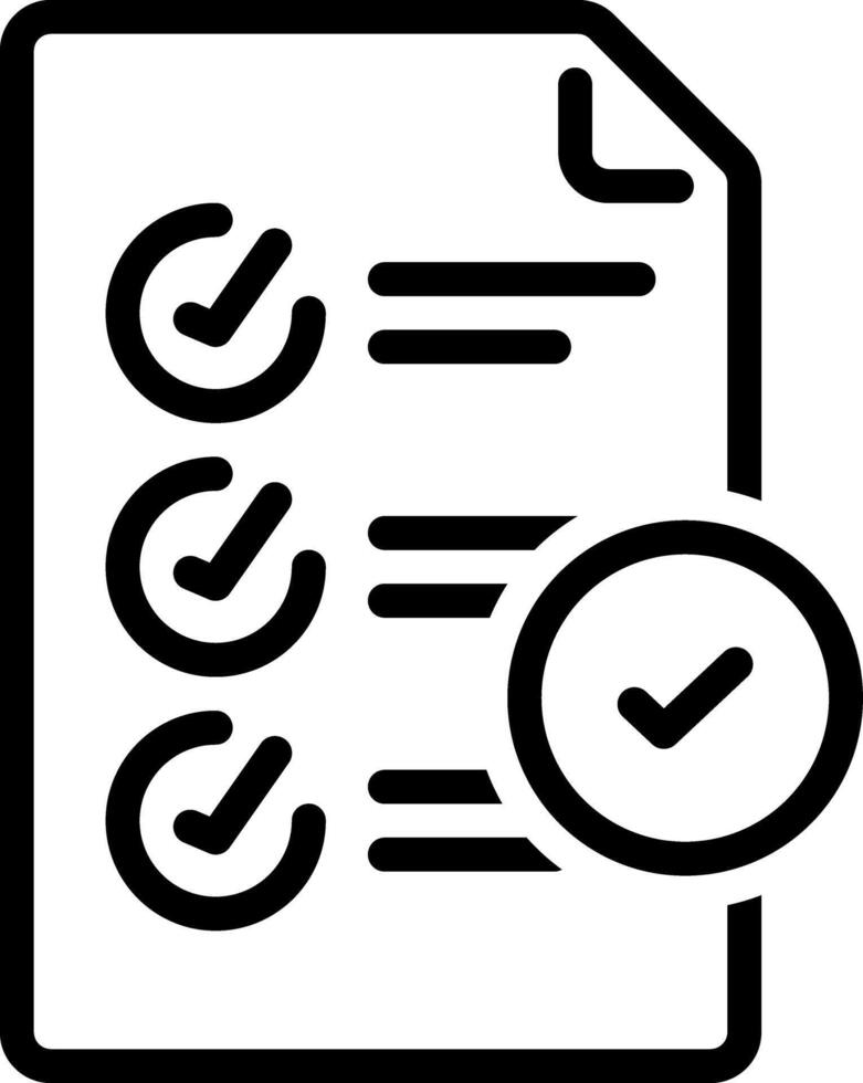Black line icon for standard vector