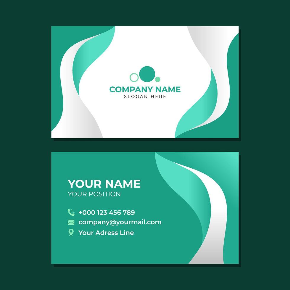 Elegant business card template design vector