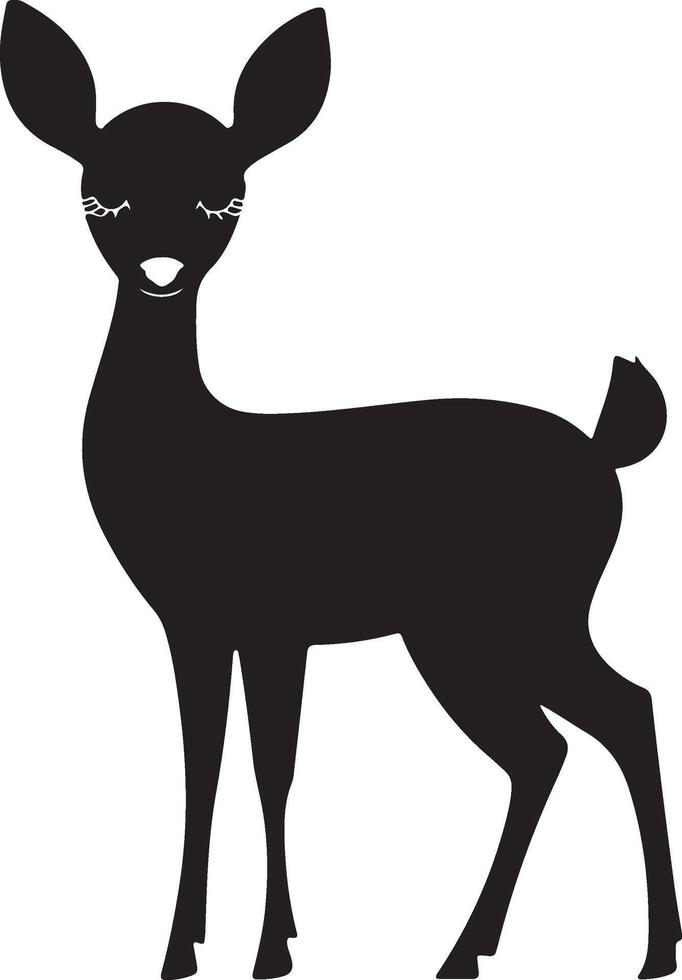 Deer silhouette art illustration vector