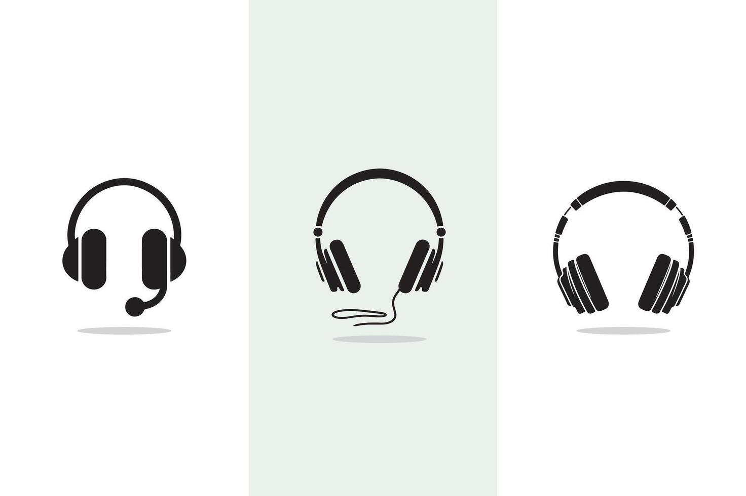 Headphone set image vector