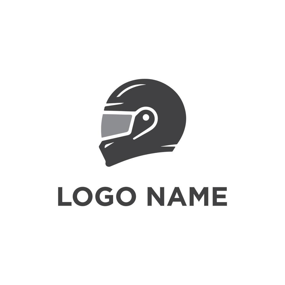 Helmet logo image vector