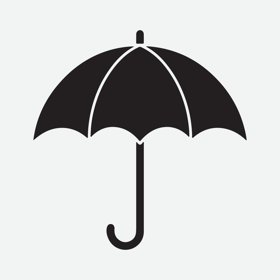 new stylish umbrella icon design vector