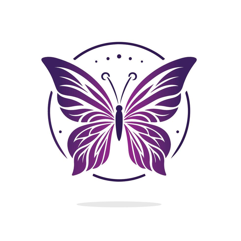 Butterfly logo template vector