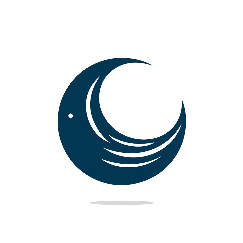 Moon illustration icon vector