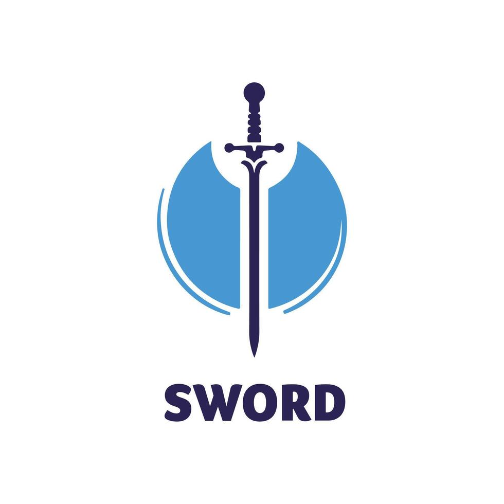 Sword logo template vector