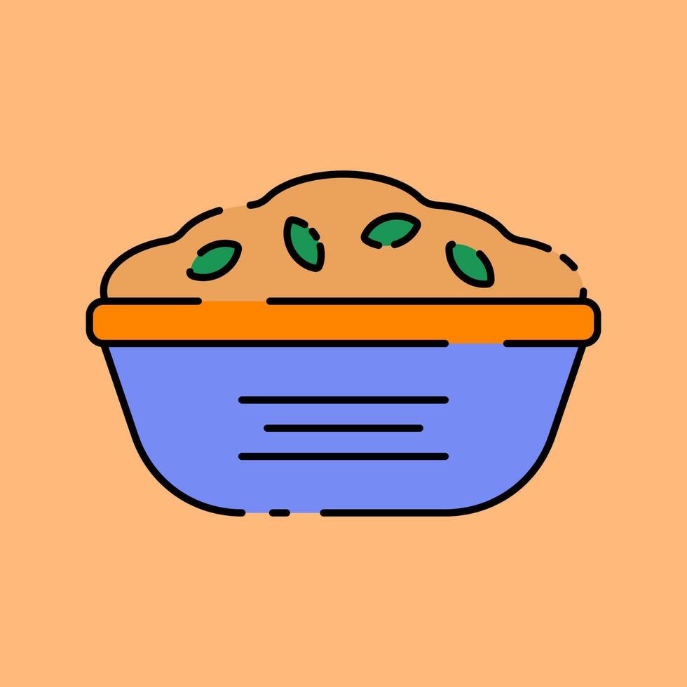 Cookie Dough Illustration in Flat Style vector