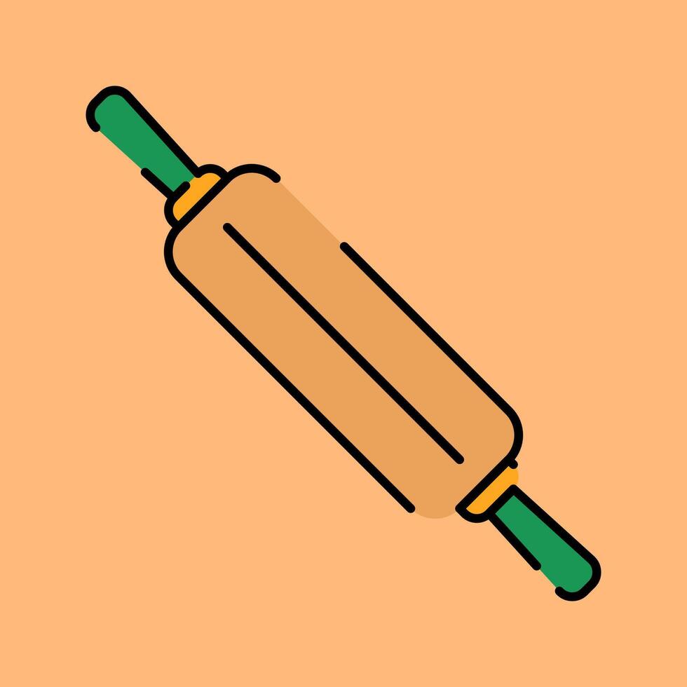 Rolling Pins Illustration in Flat Style vector