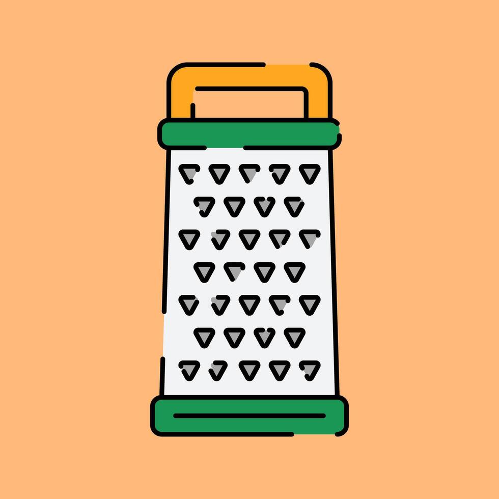 Grater Illustration in Flat Style vector