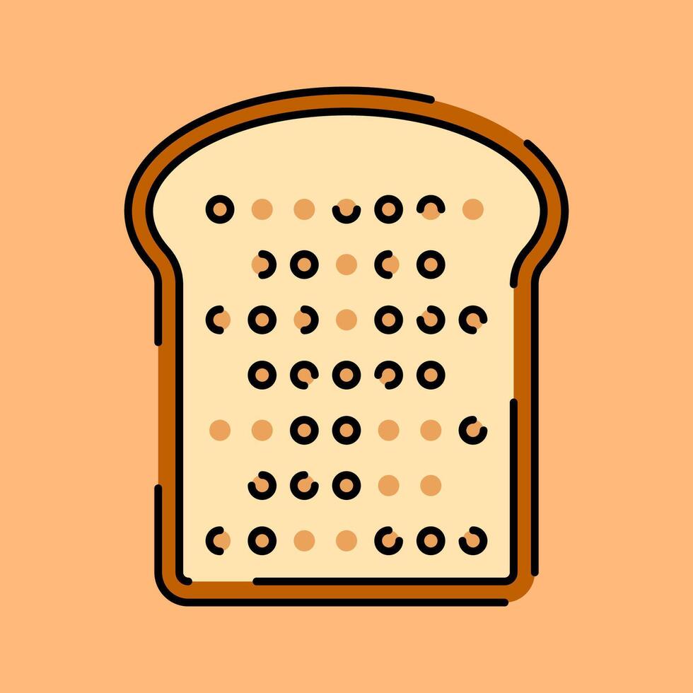 Wheat bread Illustration in Flat Style vector