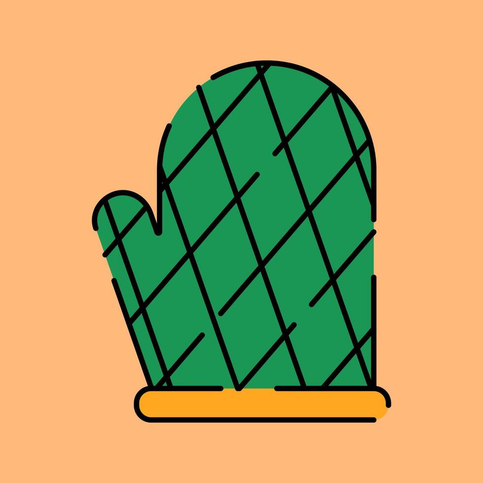 Cooking Gloves Illustration in Flat Style vector
