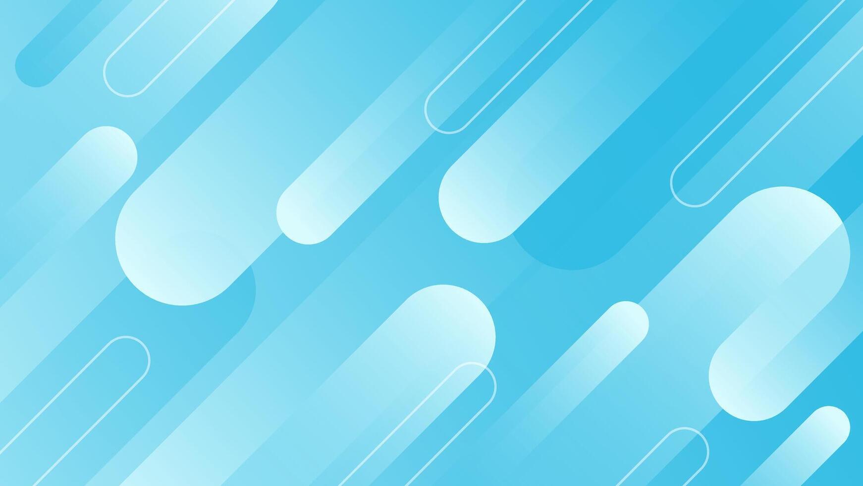 Light blue gradient dynamic background design. Modern geometric wallpapers vector