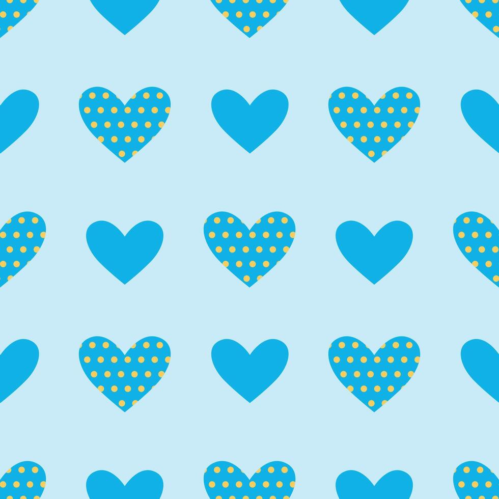 Heart graphic colourful seamless pattern background for wrapping, valentine and wallpaper vector