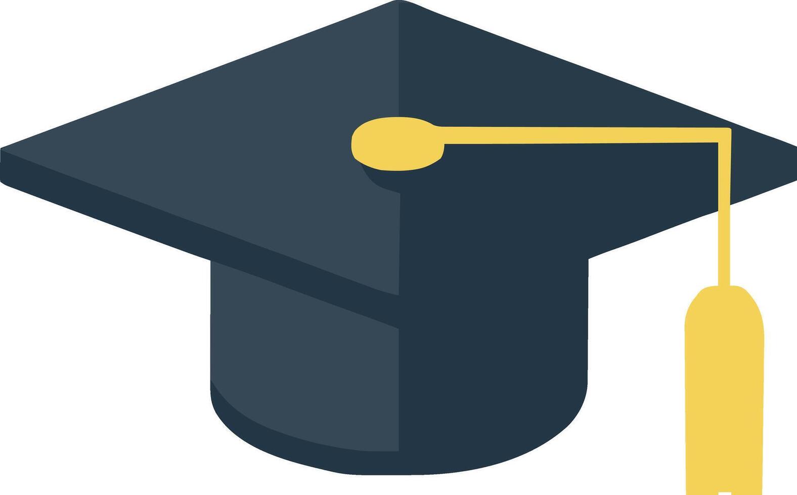 Graduation Cap Mortarboard Icon Versatile Design for Academic Certificates, Diplomas, and Scholarly Achievements vector