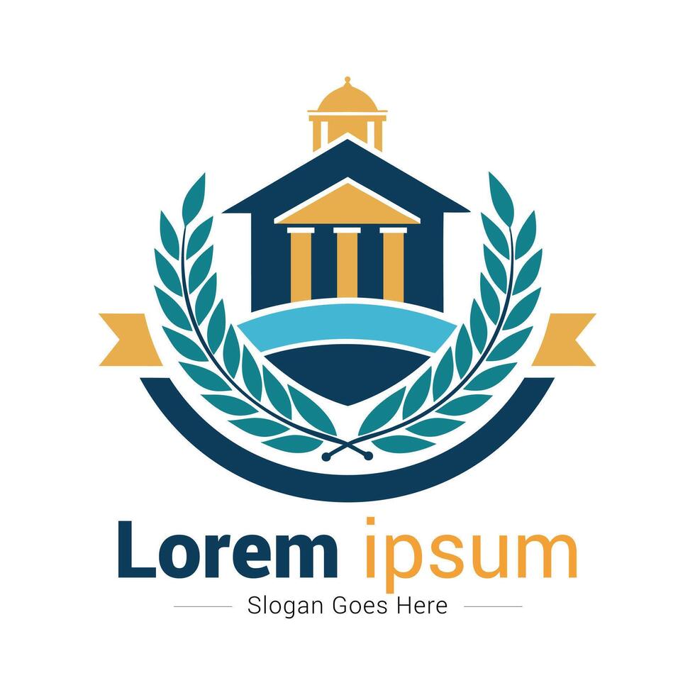 the logo for a school or college vector