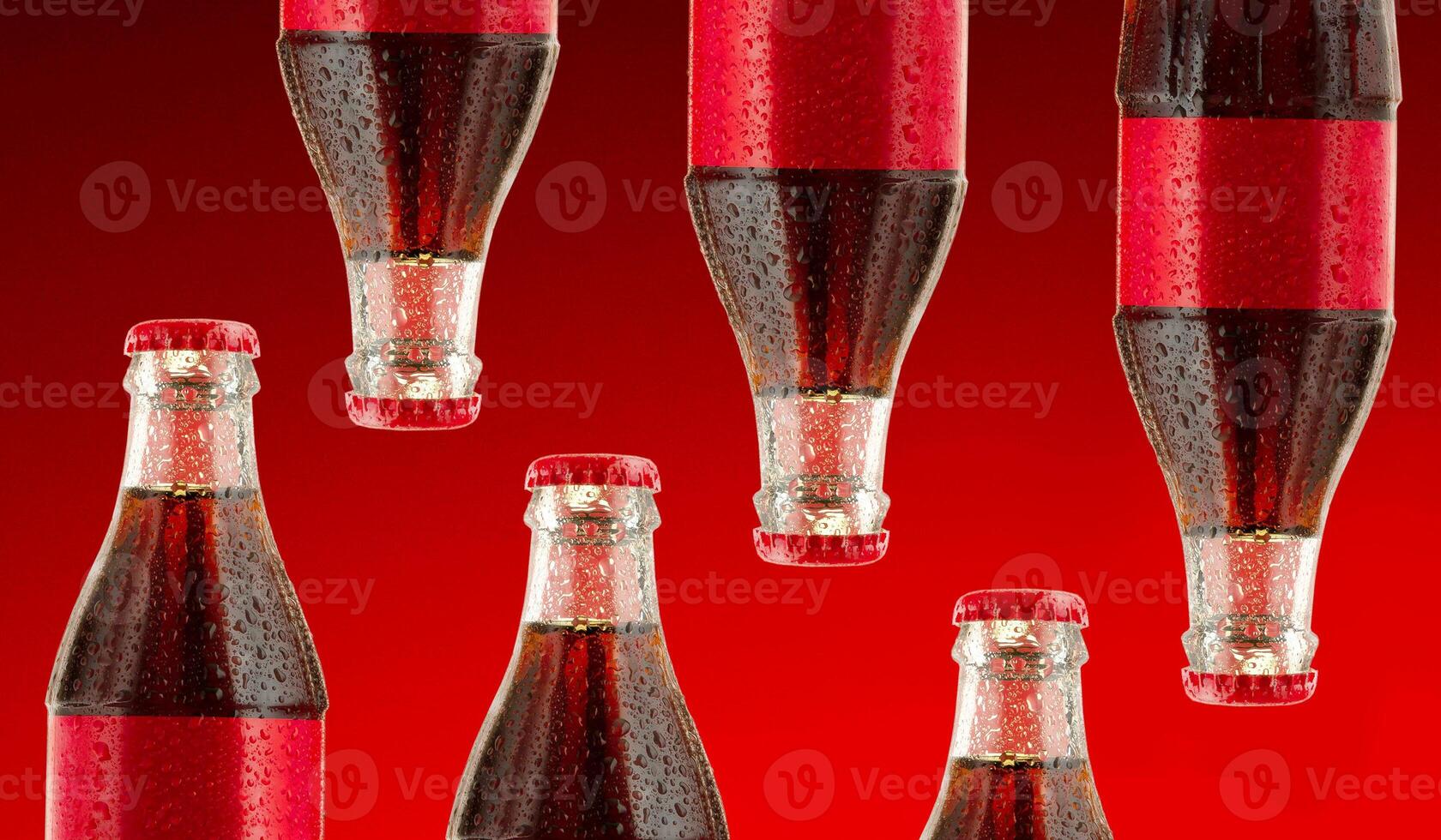 Pattern of the most popular carbonated soft drink. photo