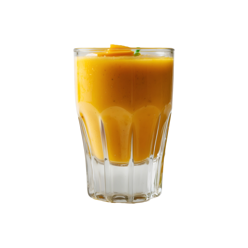 Fresh Mango Juice Smoothie in a Glass Perfect for Food Blogs png