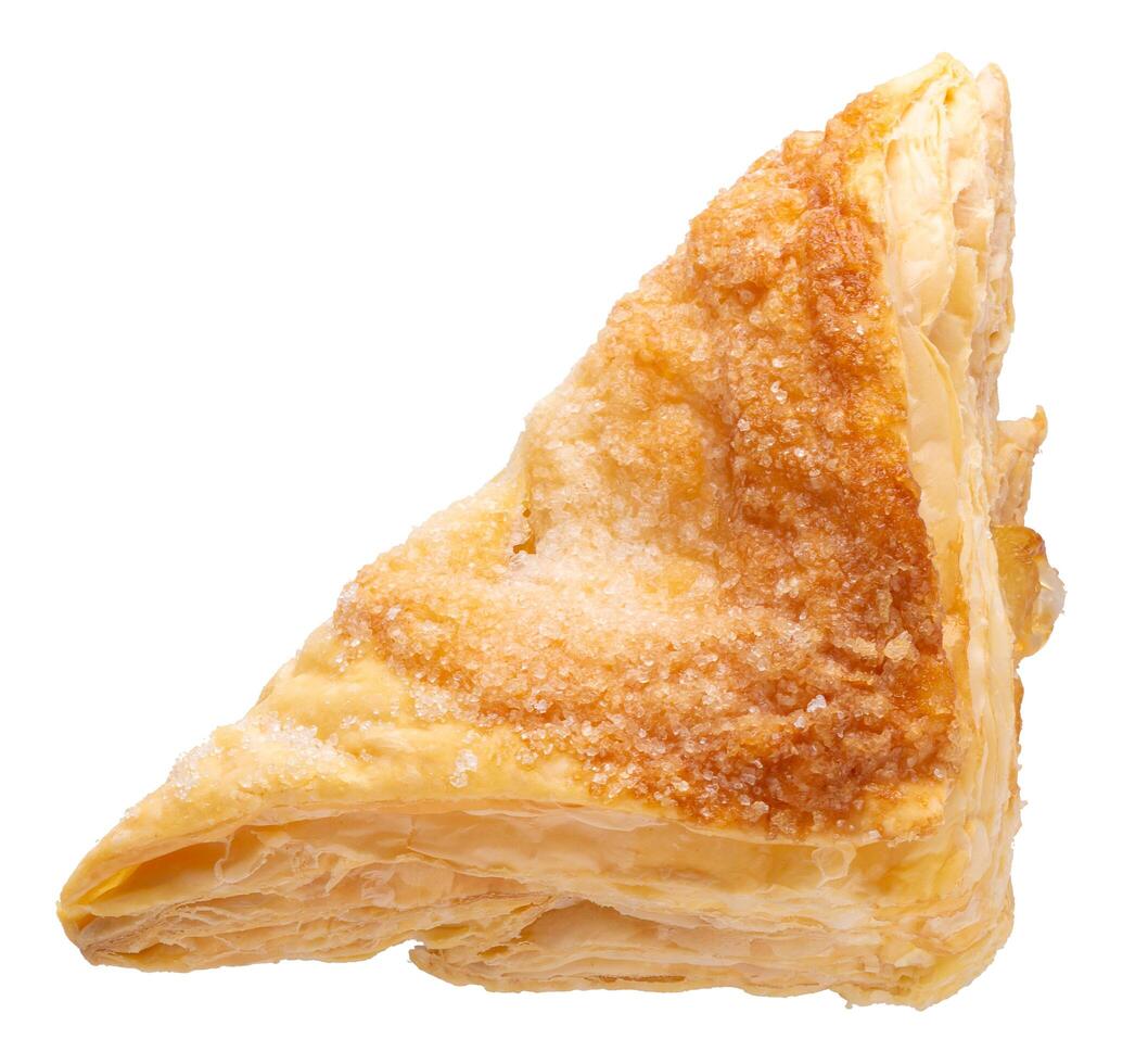 Puff pastry buns isolated over white background. photo