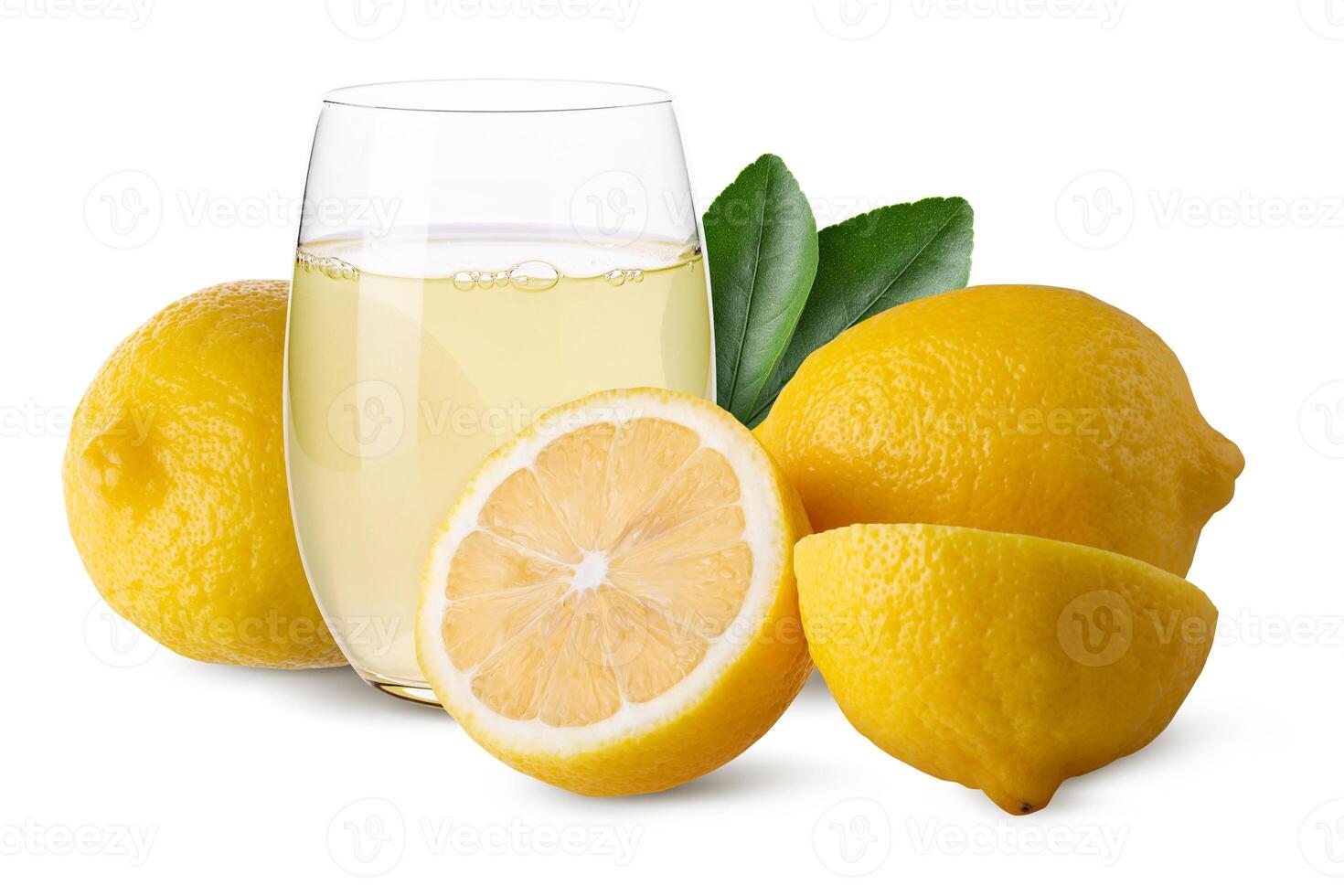 Lemon fruit isolated on a with background photo