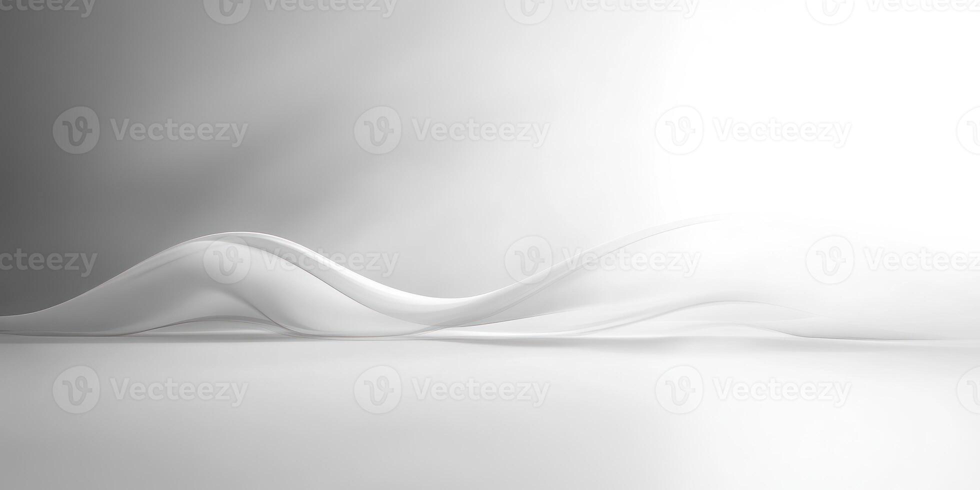 Abstract White Wave Pattern on Gradient Background photo