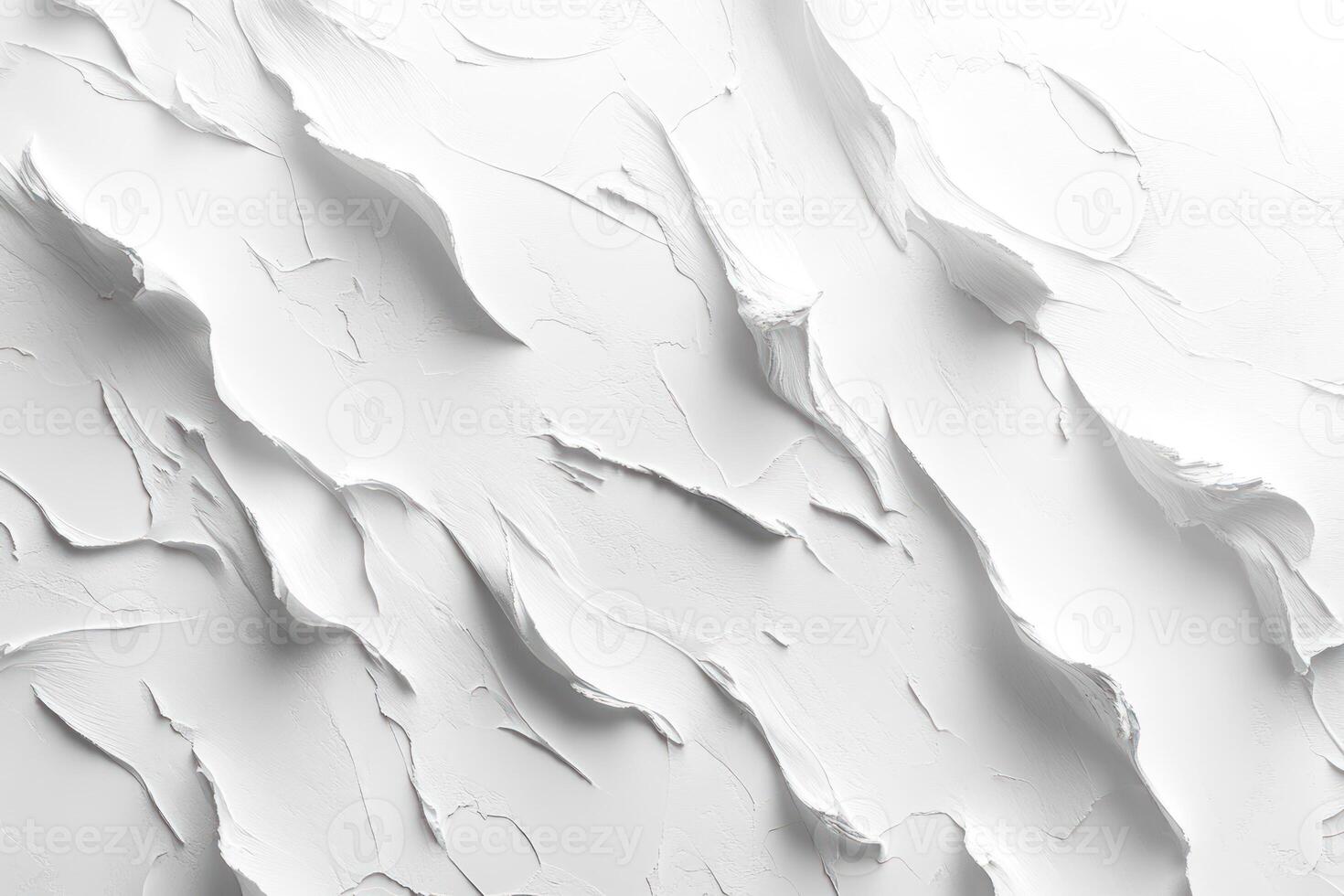 White Paint Texture with Wavy Strokes photo