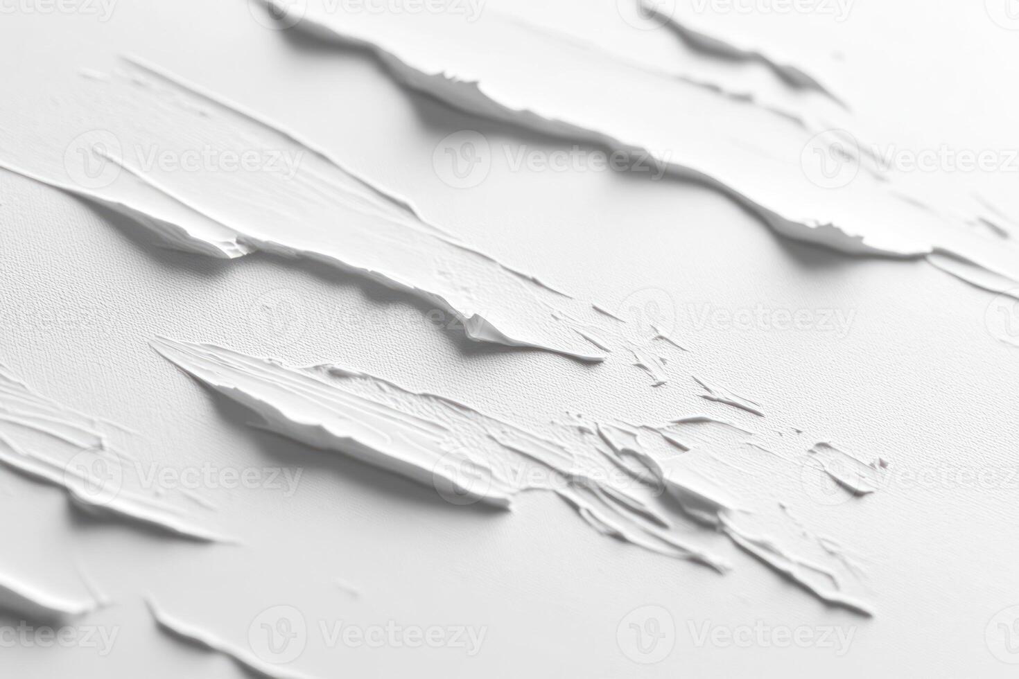 Close-Up of White Acrylic Paint on Canvas photo