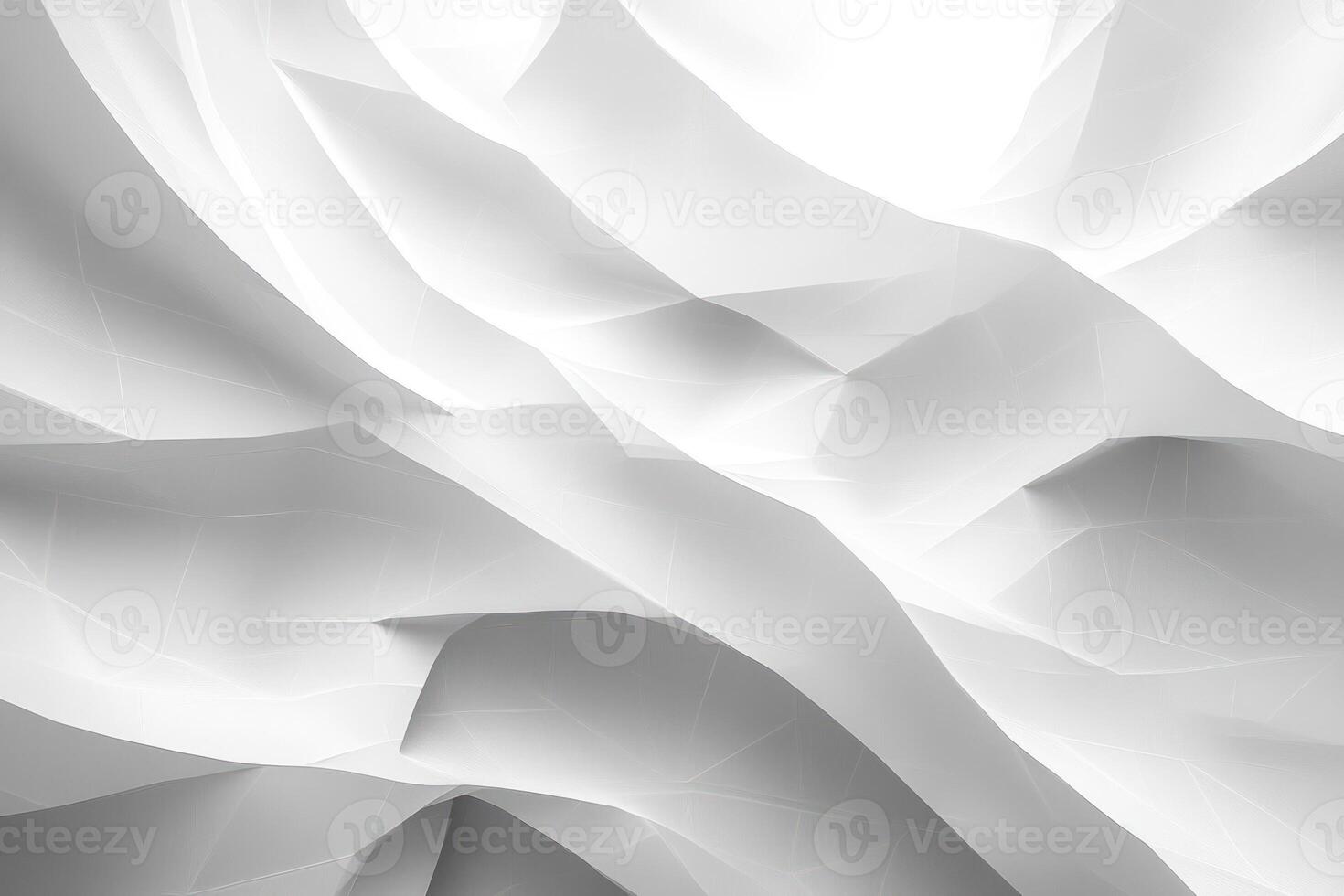 Abstract White Geometric Pattern with Subtle Light and Shadow photo