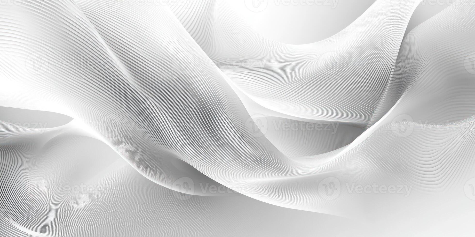 Abstract White Wavy Striped Pattern photo