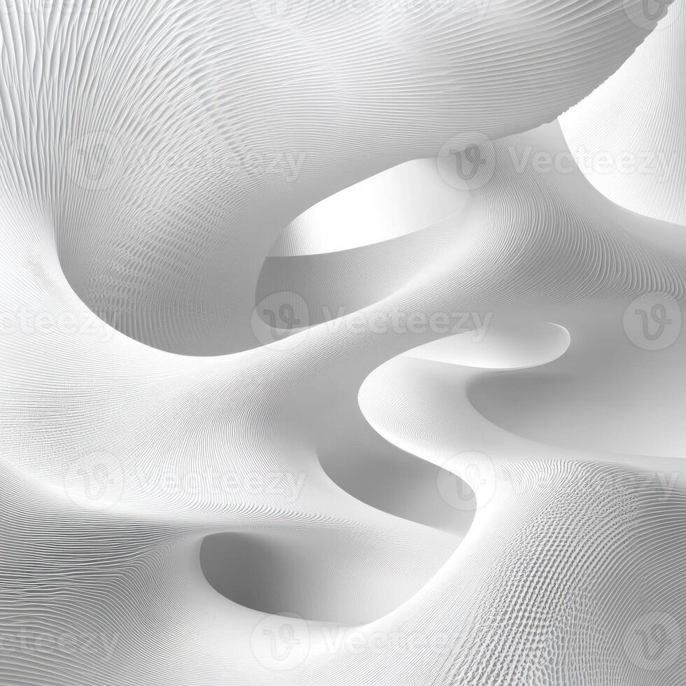 Abstract White Curving Surface with a Textured Pattern photo