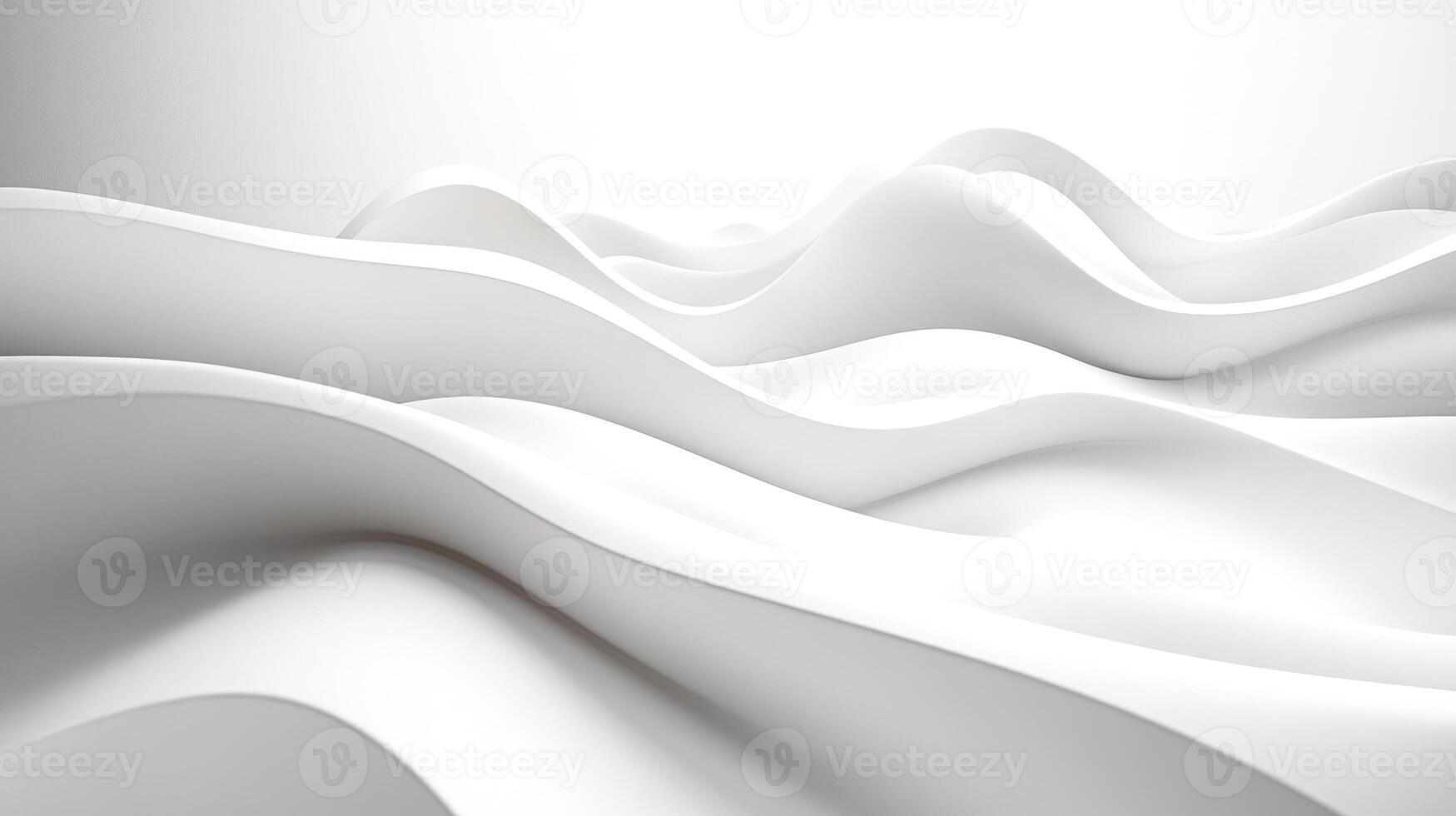 Abstract White Curved Surface with Smooth Transitions photo